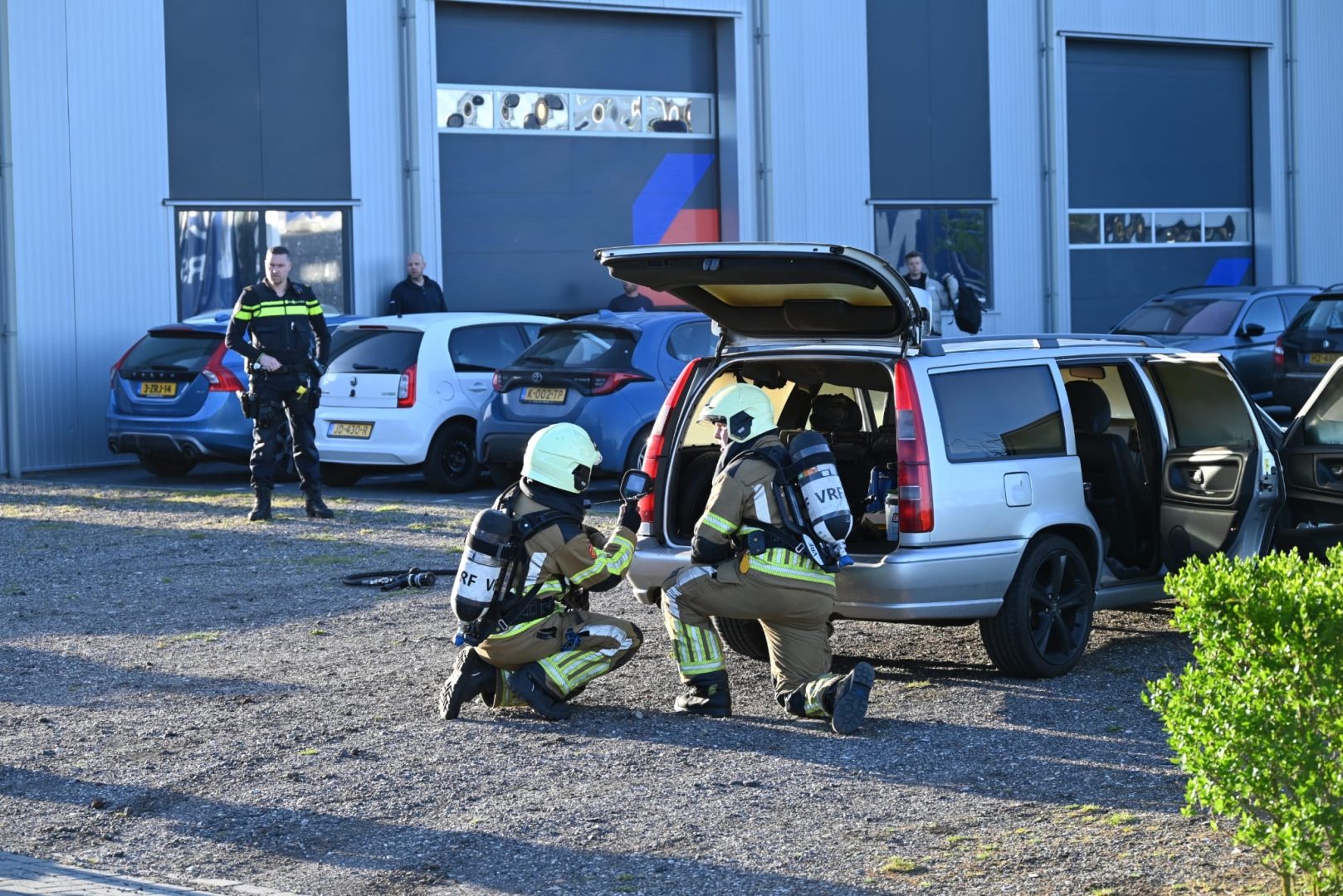 Auto beschadigd door brand