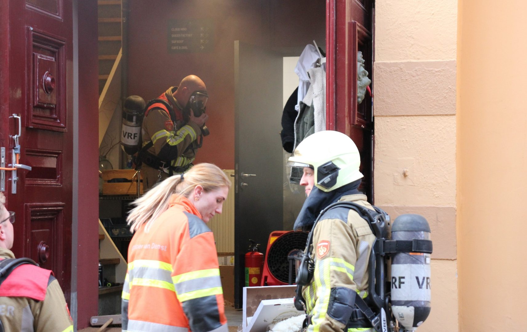 Frituur in brand bij podium Explore