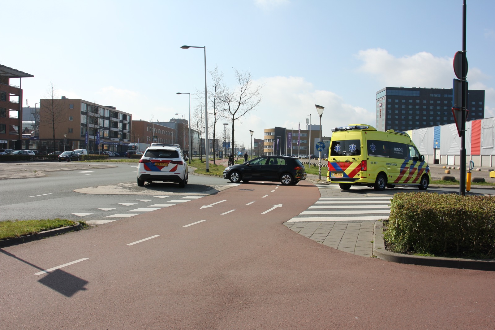 Fietsster aangereden op oversteek stadionplein