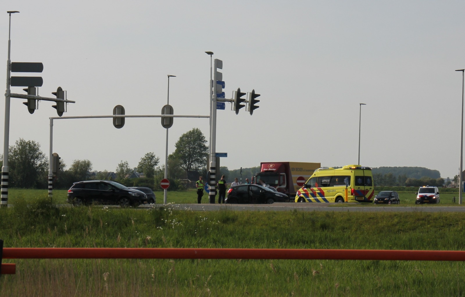 Gewonde bij aanrijding afrit N31 Haak om Leeuwarden