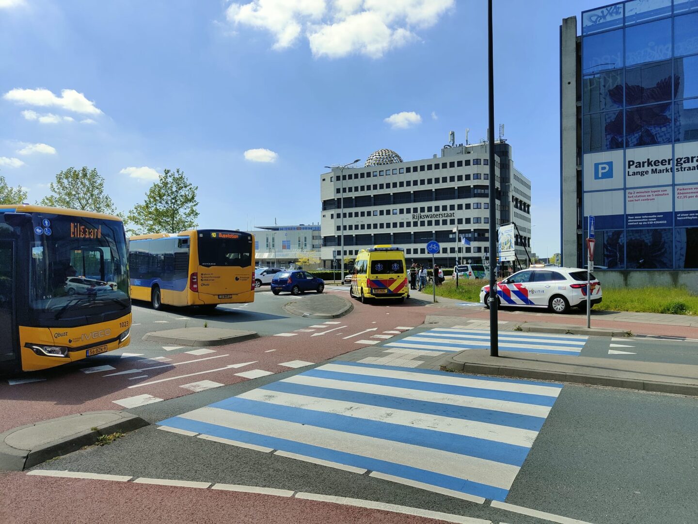 Fietser aangereden op rotonde Zuidersingel