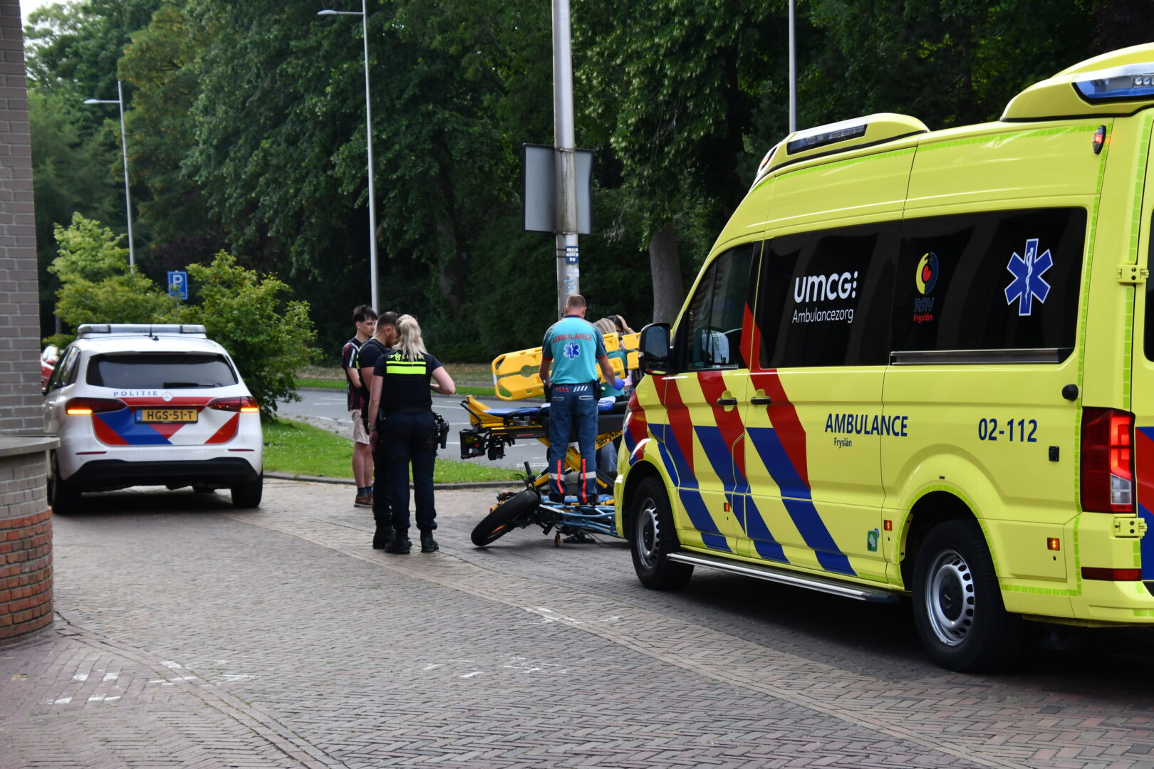 Jongedame op fatbike gewond na aanrijding met voetganger