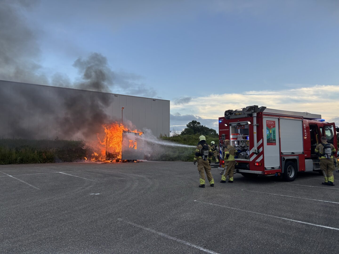 Bouwkeet uitgebrand