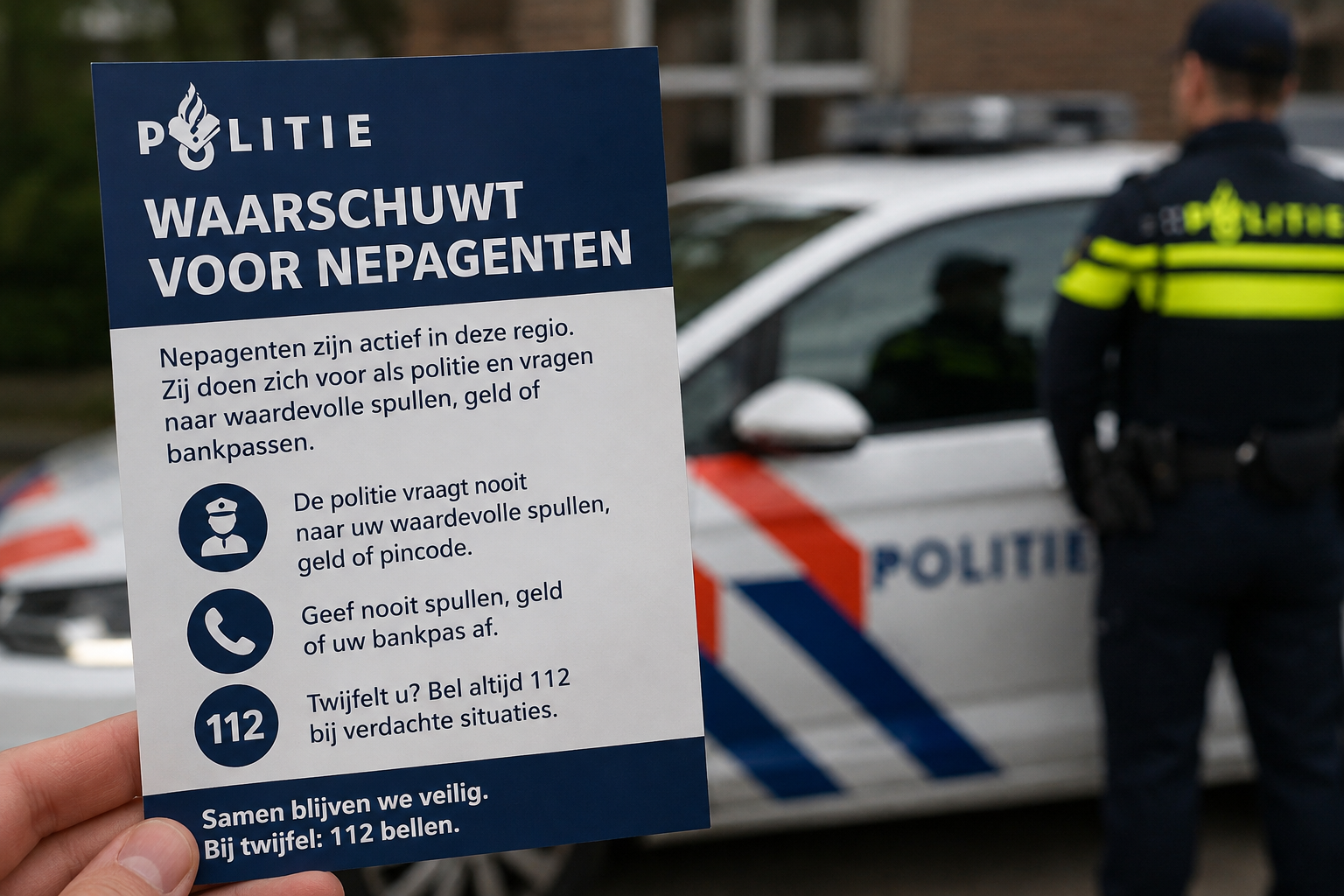 Politie waarschuwt voor nepagenten in Leeuwarden