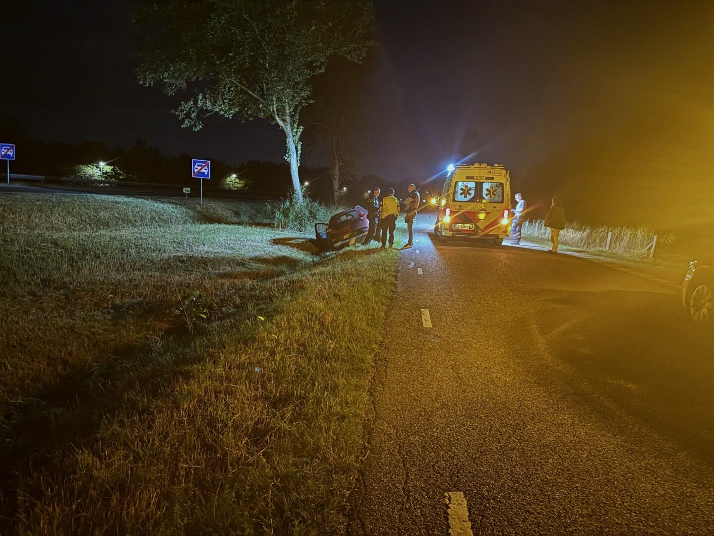 Automobiliste aangehouden na eenzijdig ongeval op N355