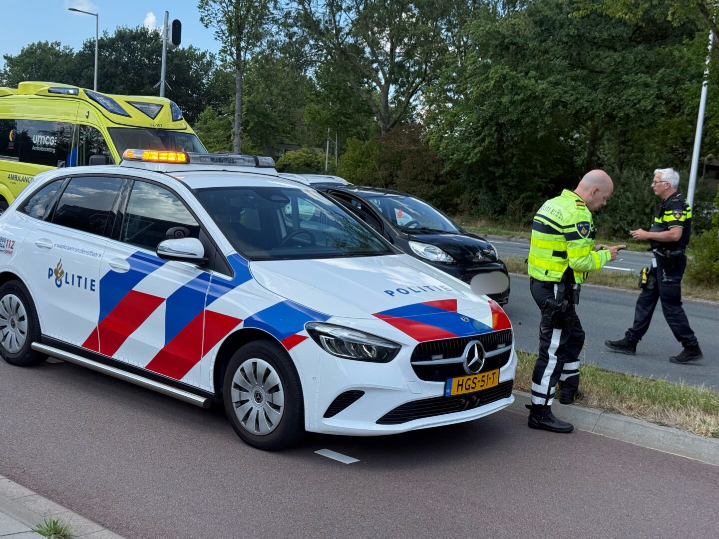 Automobiliste aangehouden na kop-staartbotsing