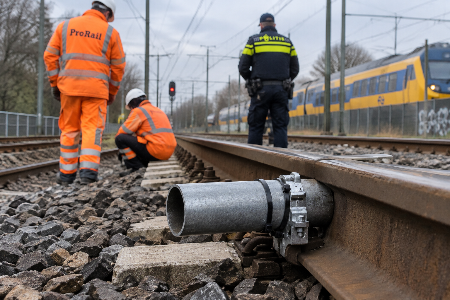 Grote sabotage actie op het Nederlandse spoor