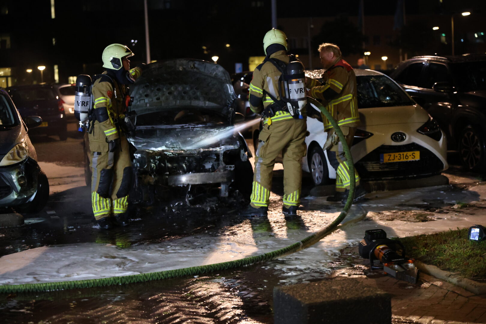 Auto uitgebrand op parkeerplaats Holland Casino
