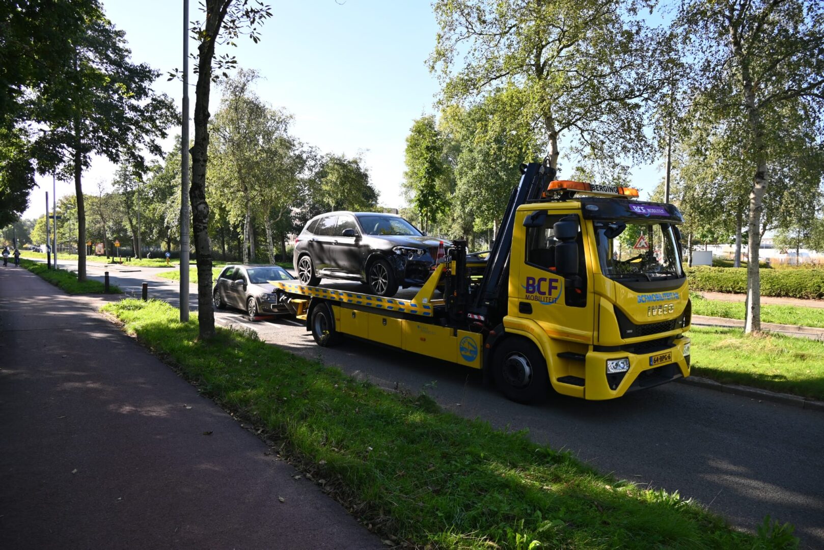 Veel schade bij botsing