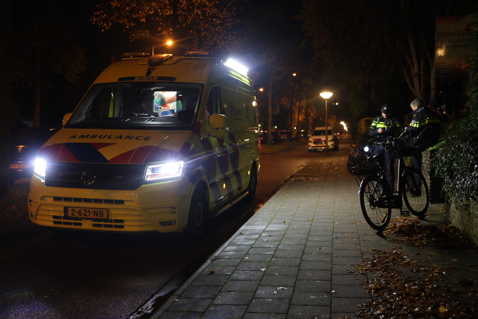 Fietsster gewond na valpartij door nat wegdek