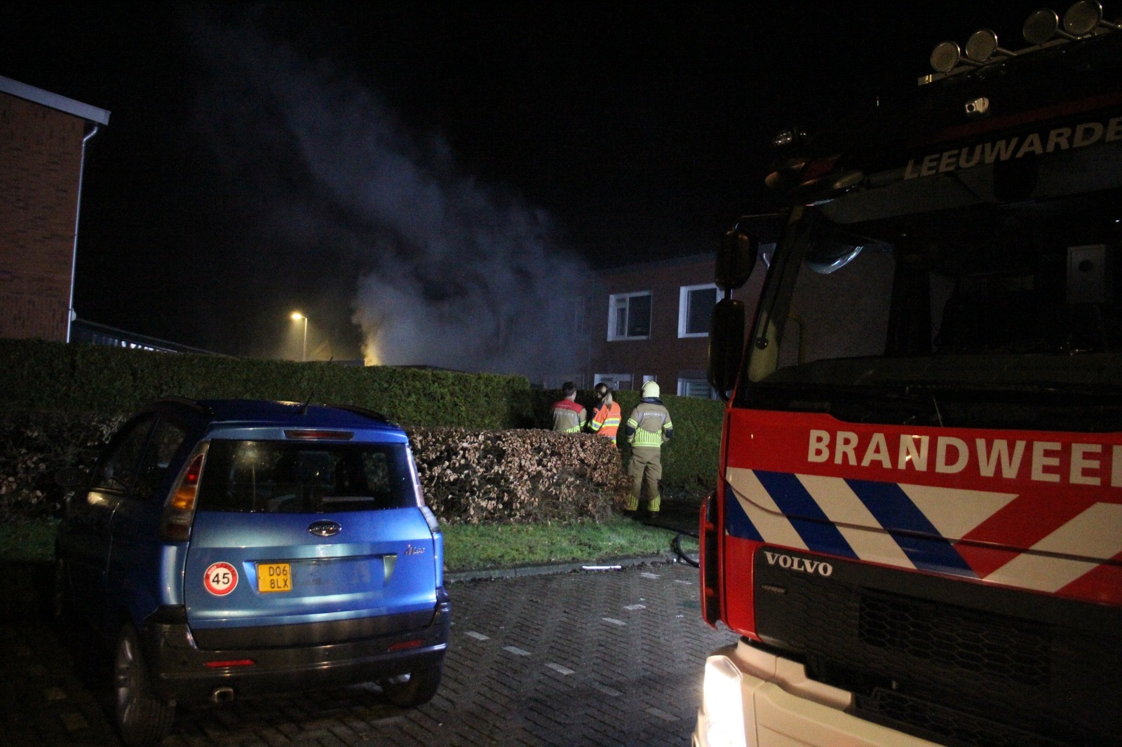 Felle brand in schuurtje achter woning