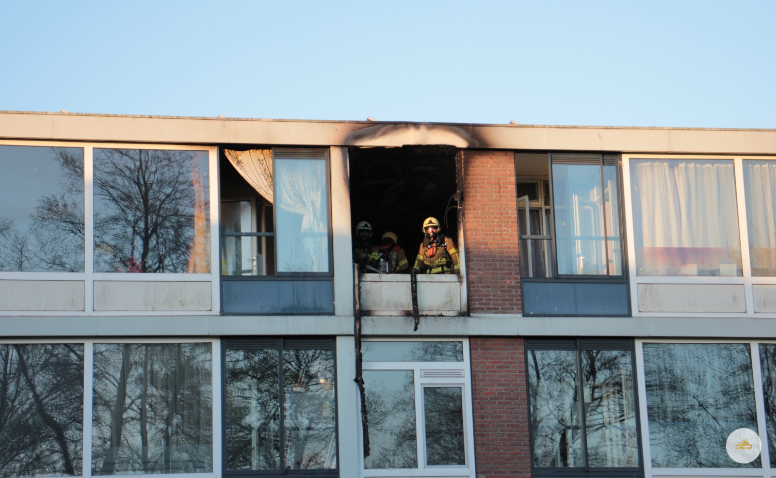 Flatwoning uitgebrand in heechterp
