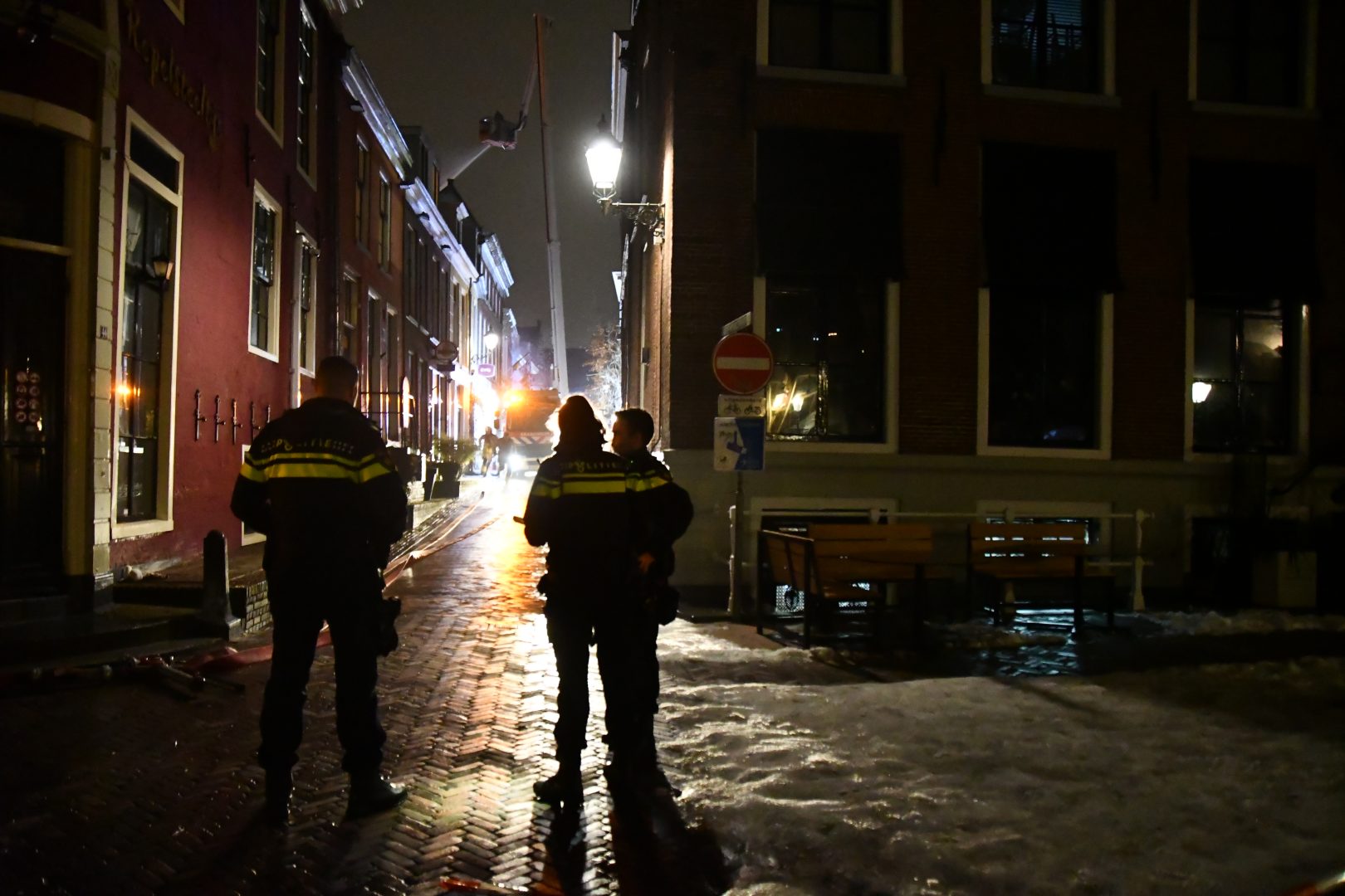Zeer grote Brand historische binnenstad