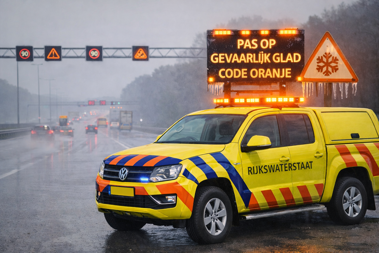 Rijkswaterstaat: ga in het noorden niet de weg op