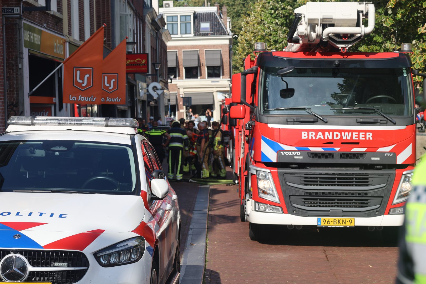 Brand in winkel snel onder controle