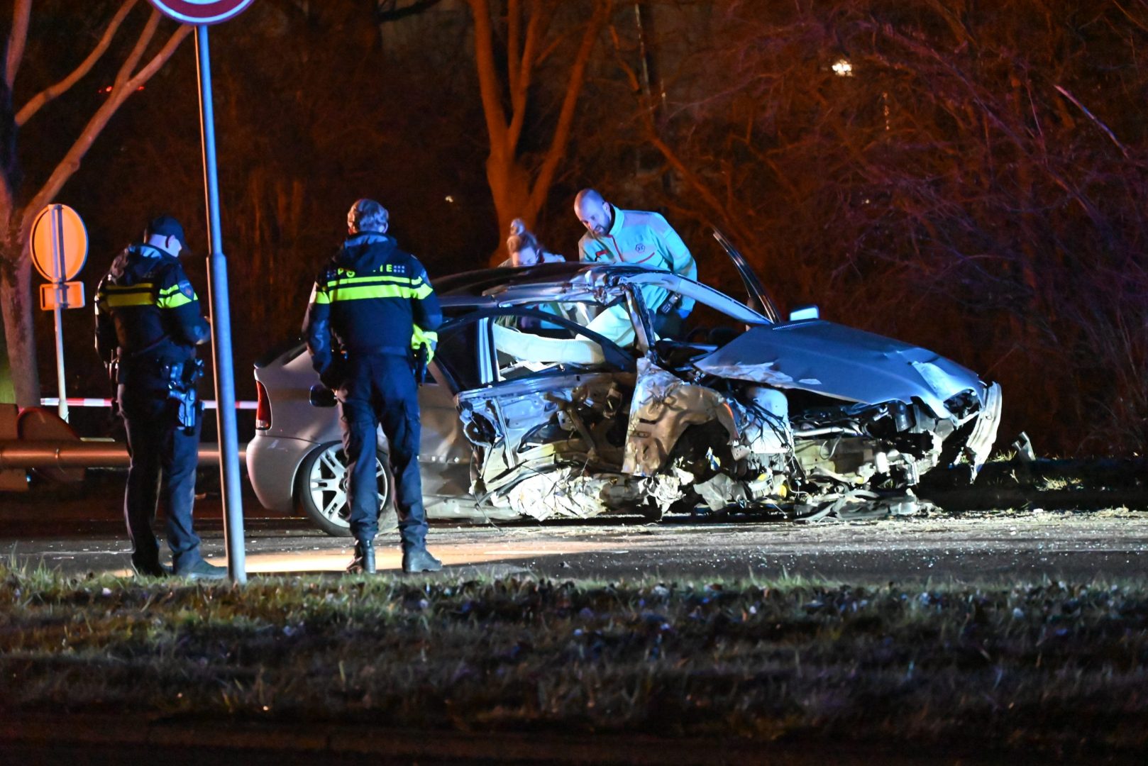 Gewonde bij fors eenzijdig ongeval