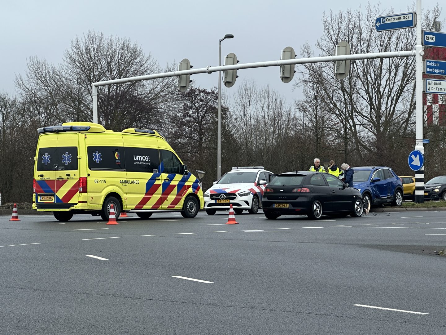 Twee ongevallen op het Drachtsterplein in een paar uur tijd
