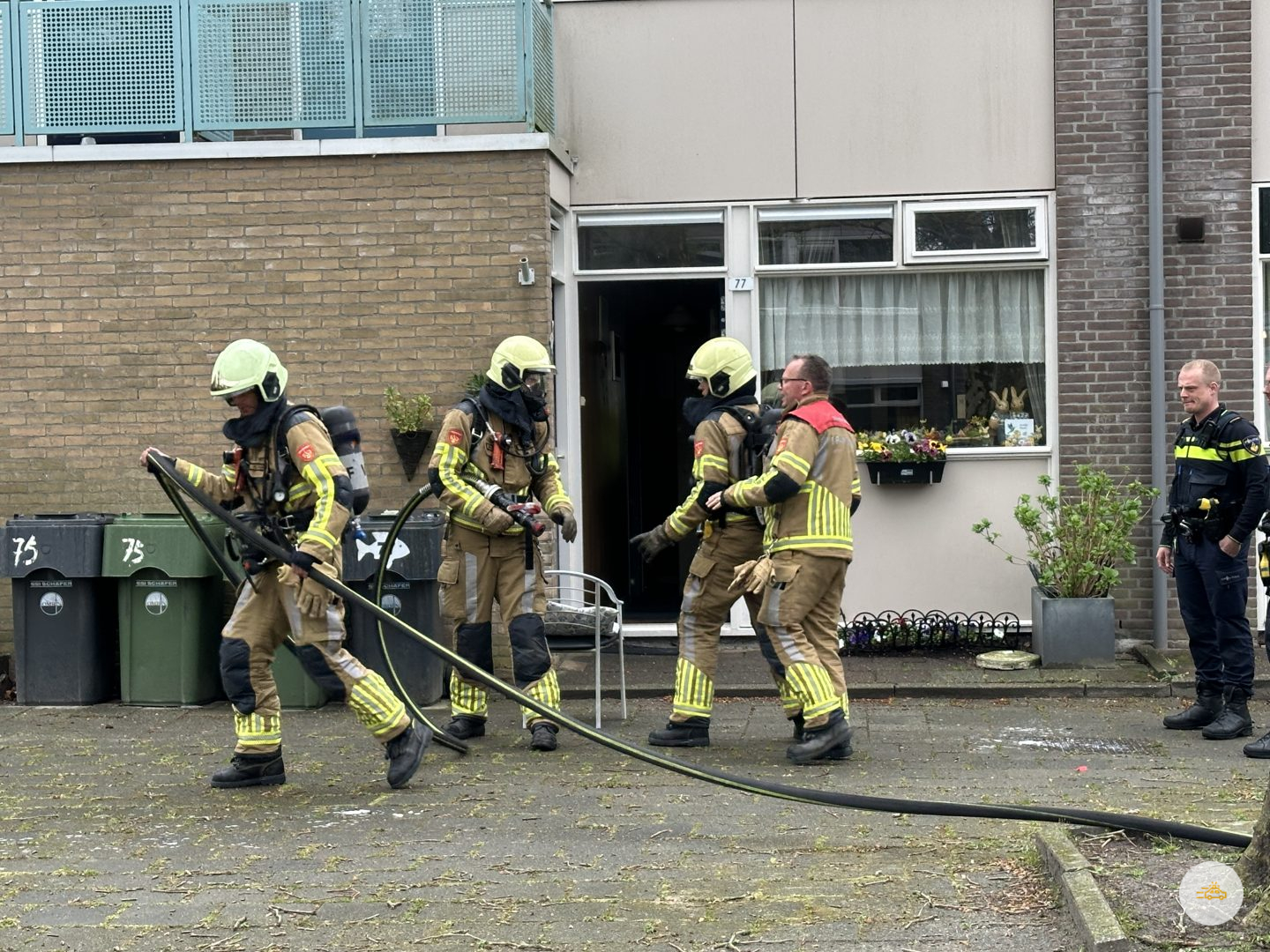 Keukenbrand geblust door buurtbewoners