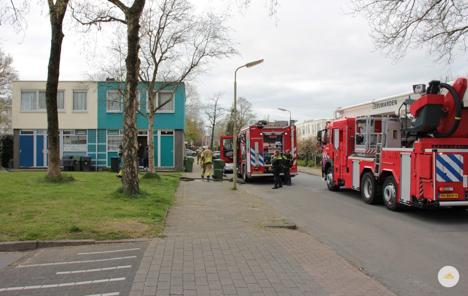 Heg in de brand in wijk Bilgaard