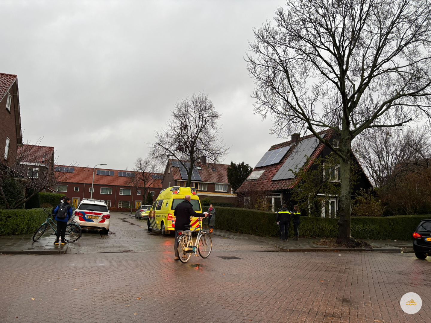 Fietsers komen in botsing