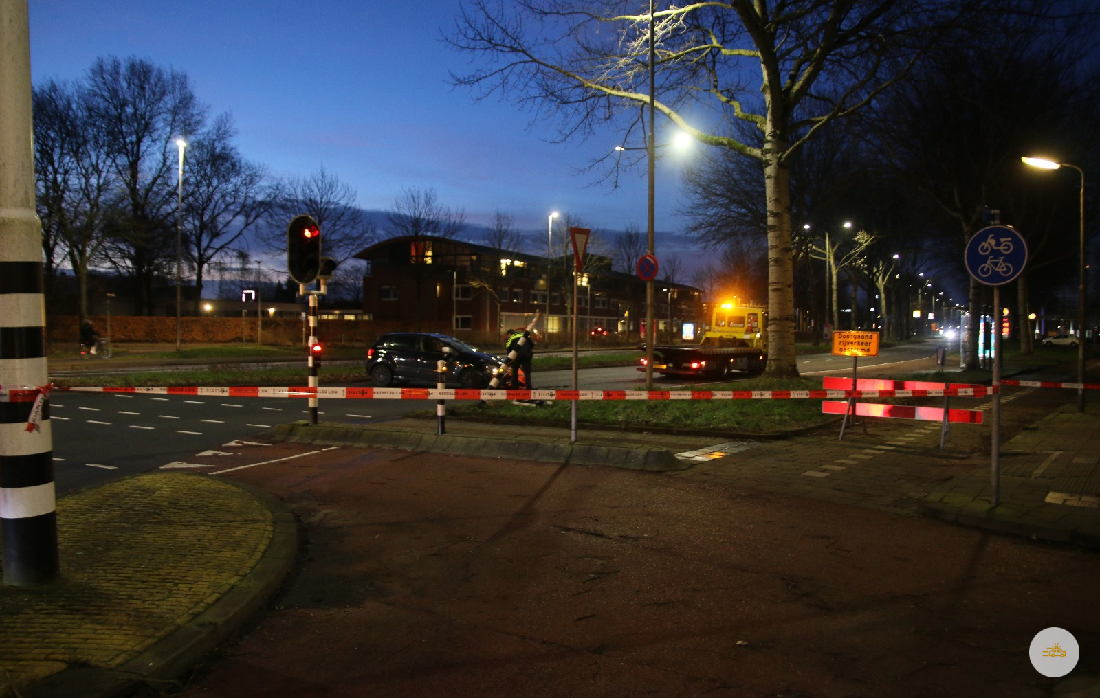 Auto op de kop