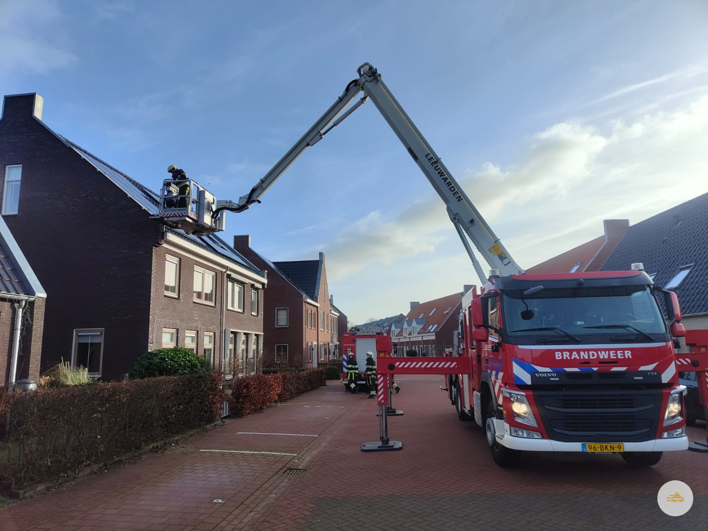Schade aan dak door storm Jocelyn