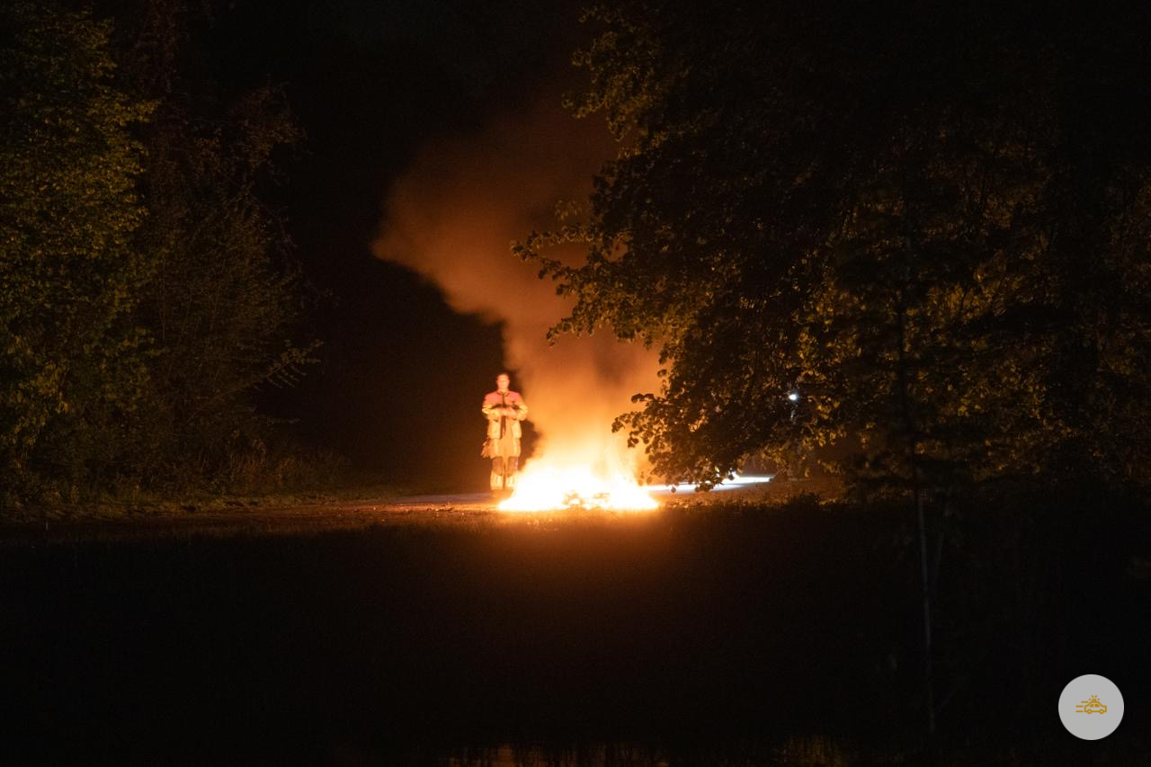 Scooter in de brand gestoken