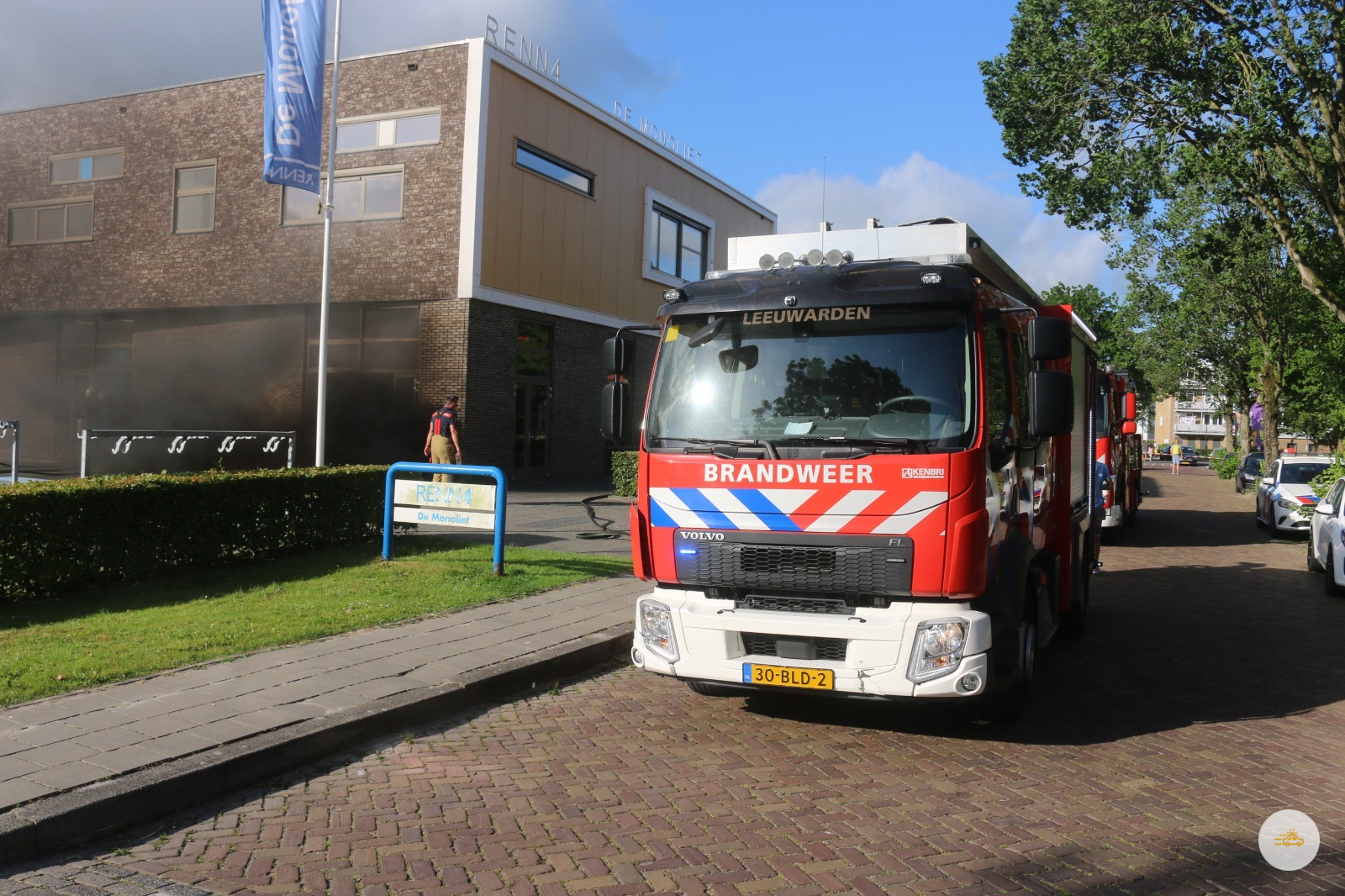 Felle binnenbrand in school gebouw