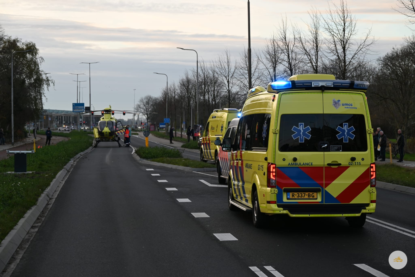 Traumahelikopter ingezet voor ernstig ongeval