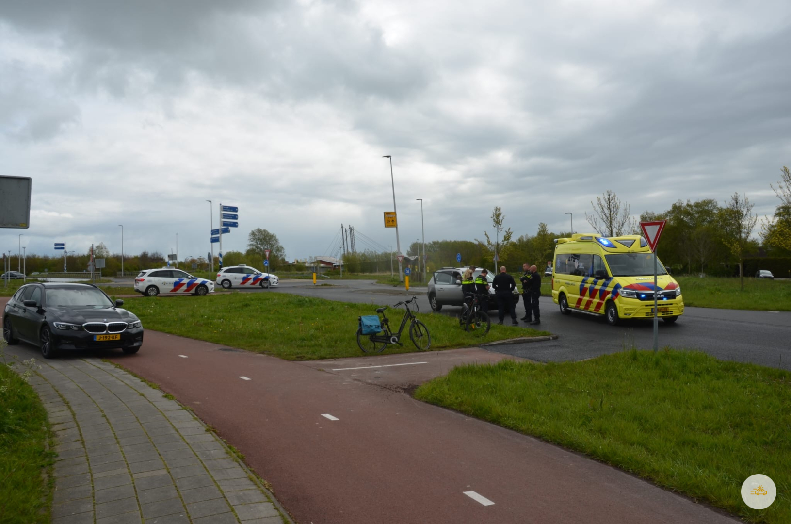 Fietser gewond bij aanrijding