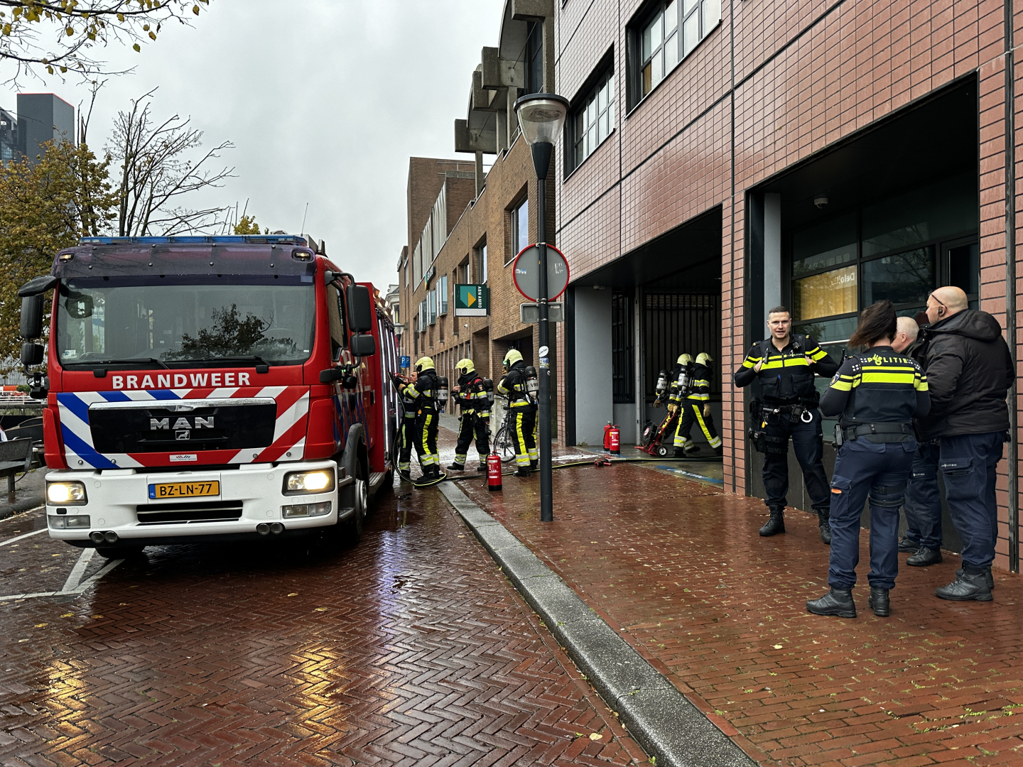 Rechtbank ontruimd vanwege brand