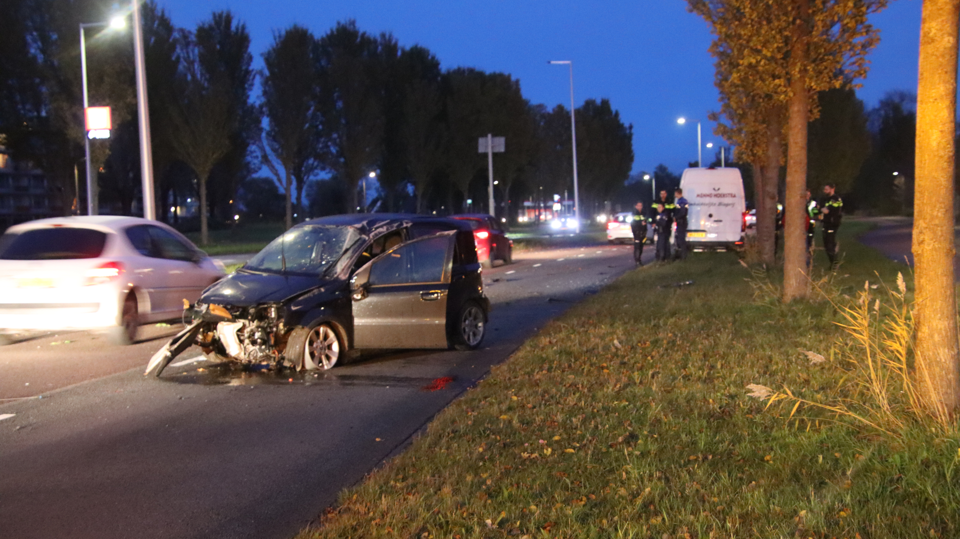 Frontale aanrijding op de Groningerstraatweg