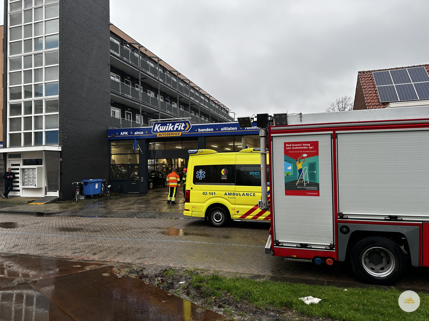Kwik fit ontruimd vanwege koolmonoxide