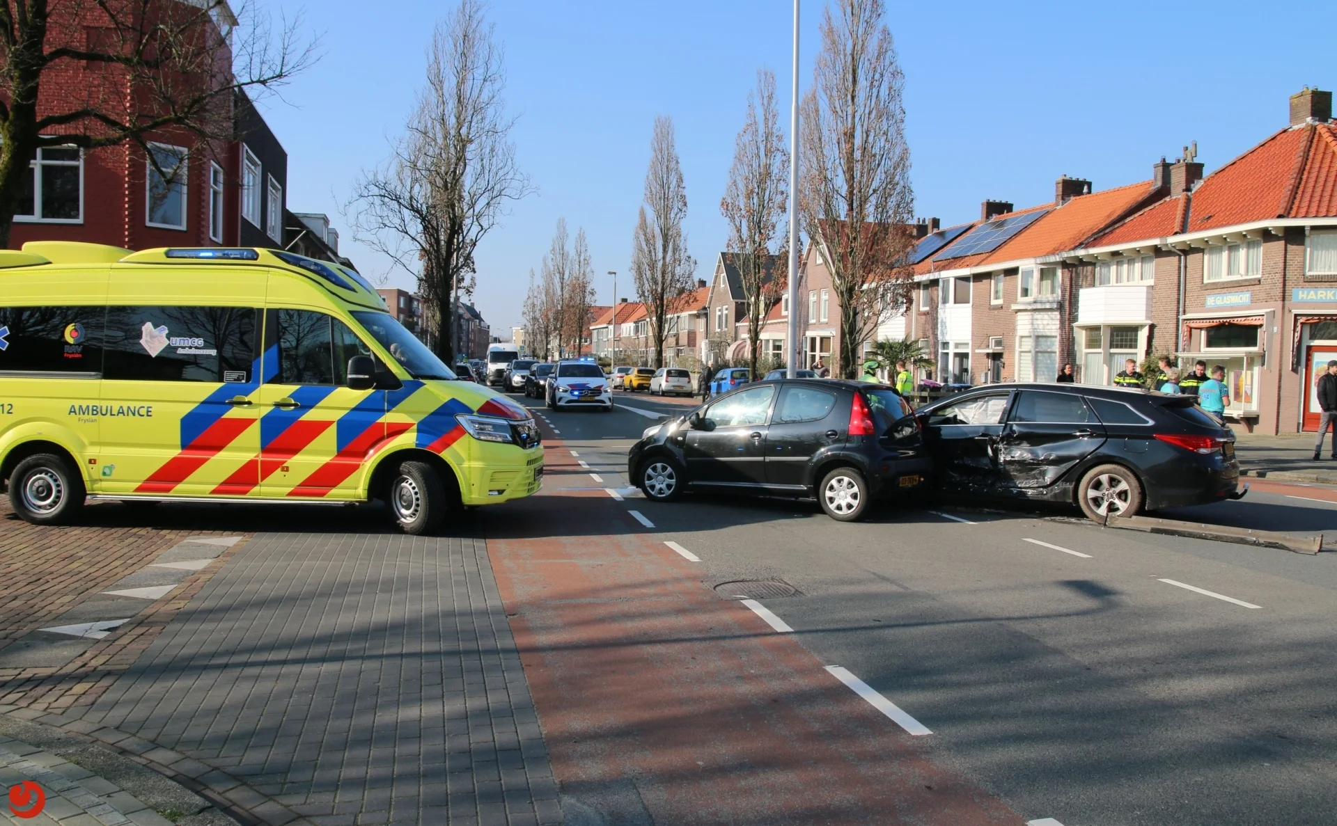 Bleeklaan afgesloten na ongeval