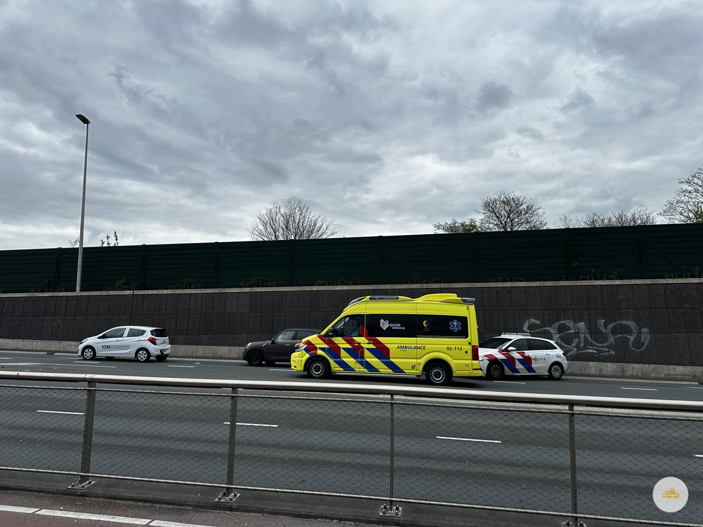 Twee kopstaart botsingen in de ochtend