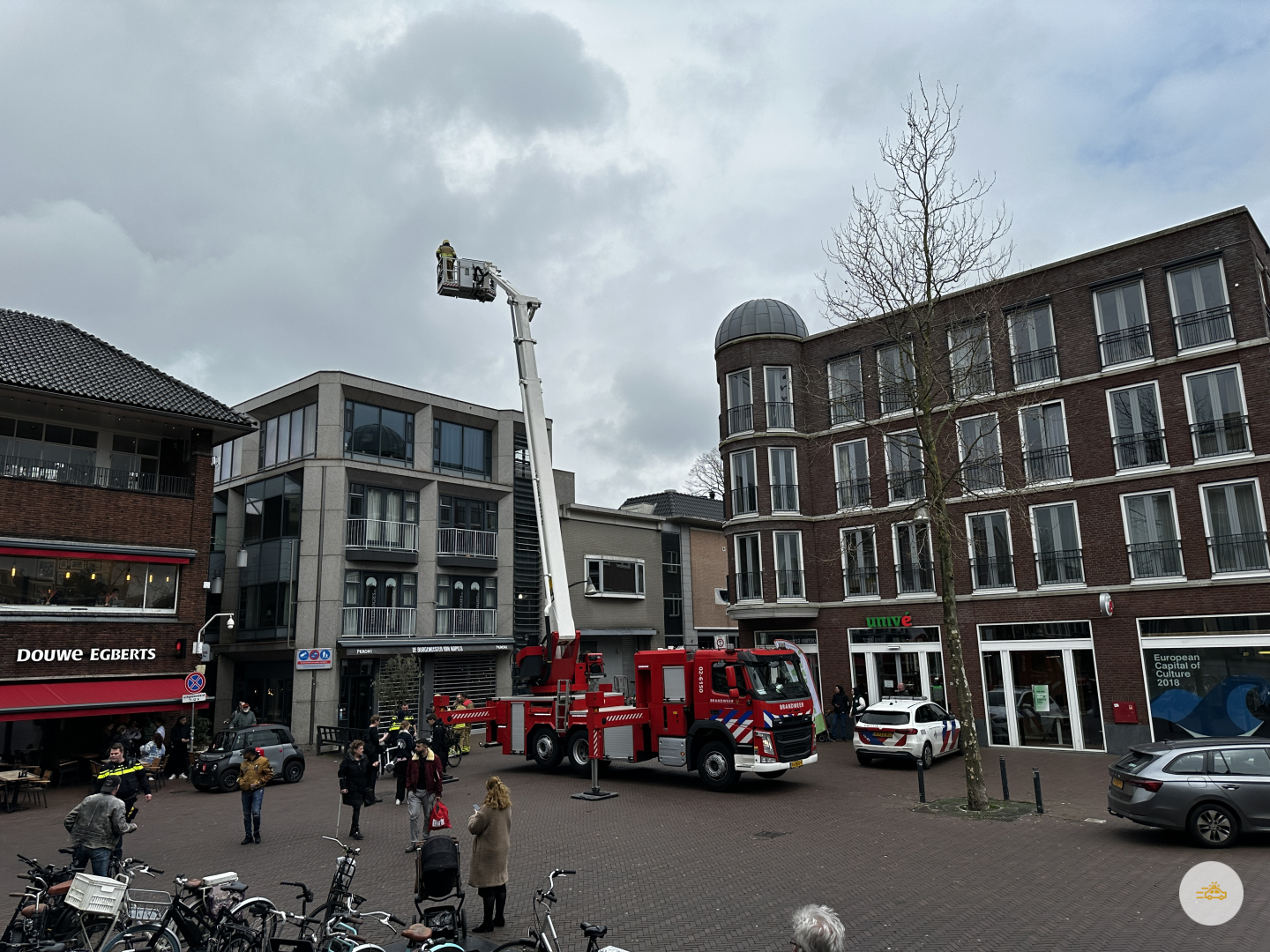 Grote brand in binnenstad