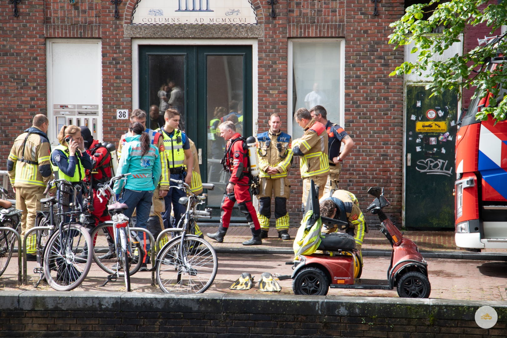 Grote inzet voor scootmobiel te water