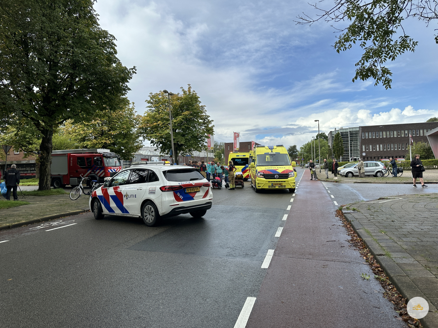 Fietser gewond bij aanrijding in Bilgaard