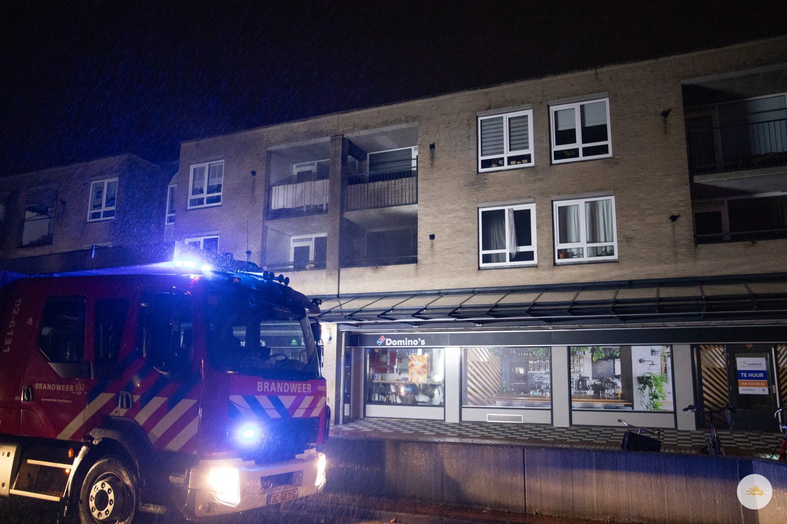 Bovenwoning beschadigd door brand