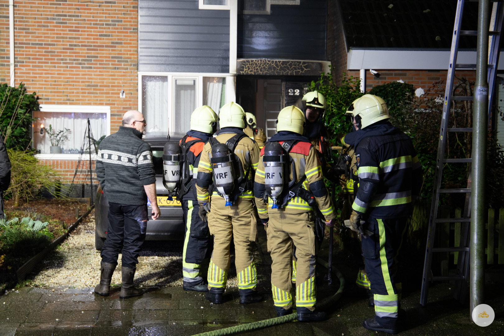 Brandende kliko slaat over naar woning
