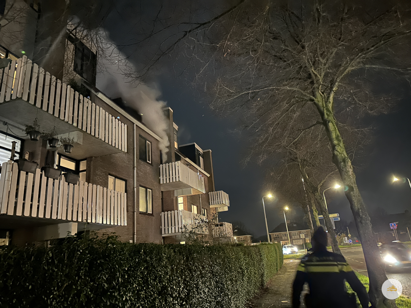 Flatwoning verwoest door brand