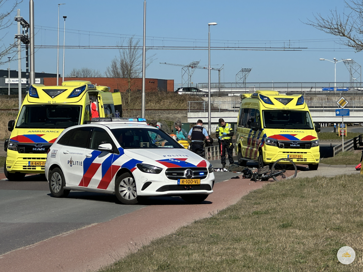 Fietser ernstig gewond bij aanrijding met motor
