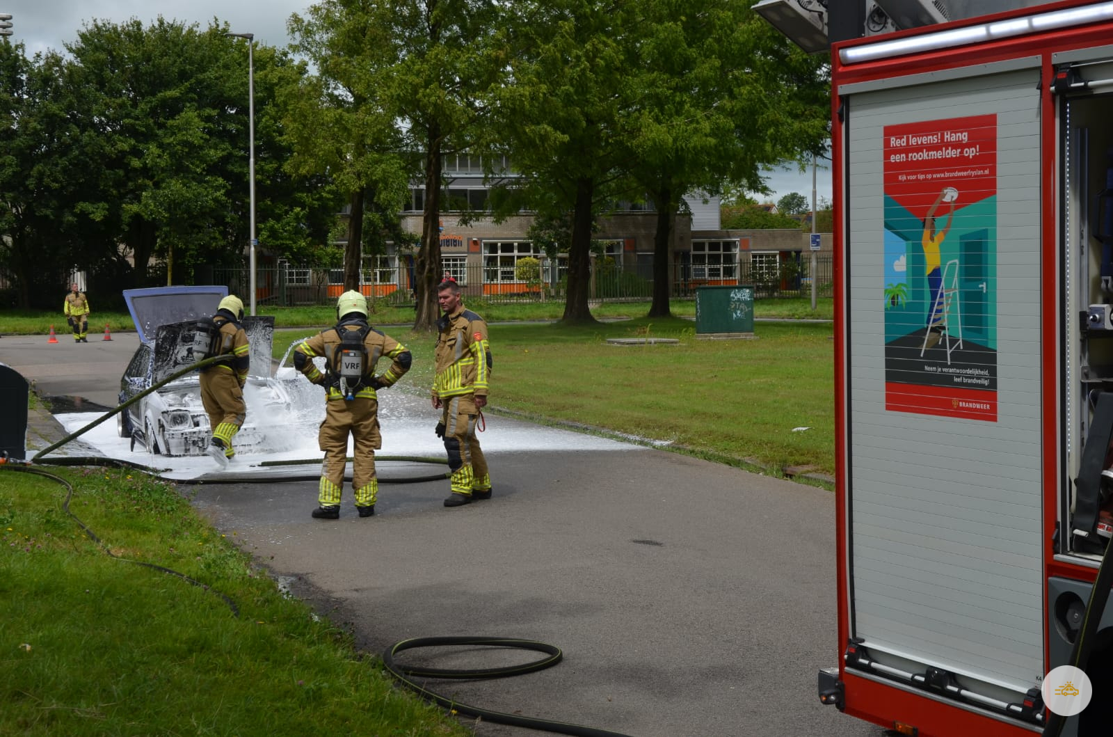 Volkswagen uitgebrand in Camminghaburen
