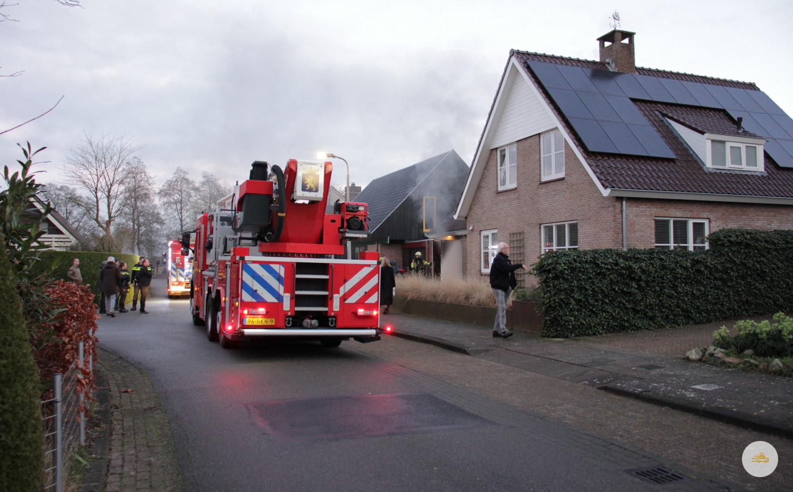 Brand in garage snel geblust
