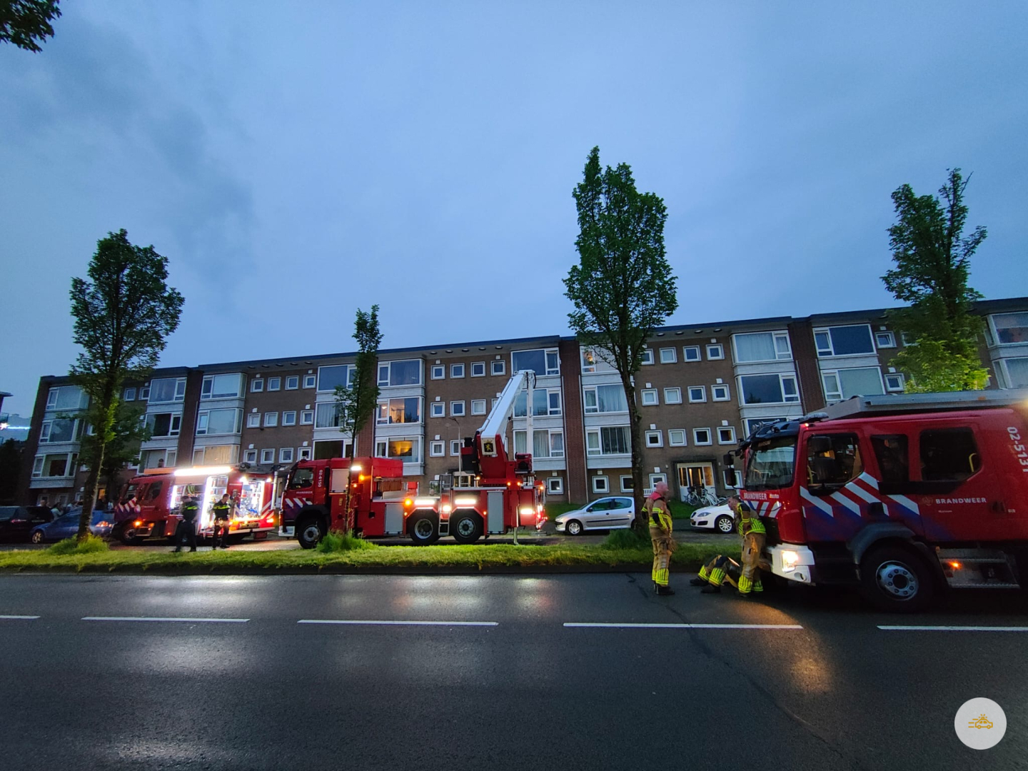 Woningbrand door explosie